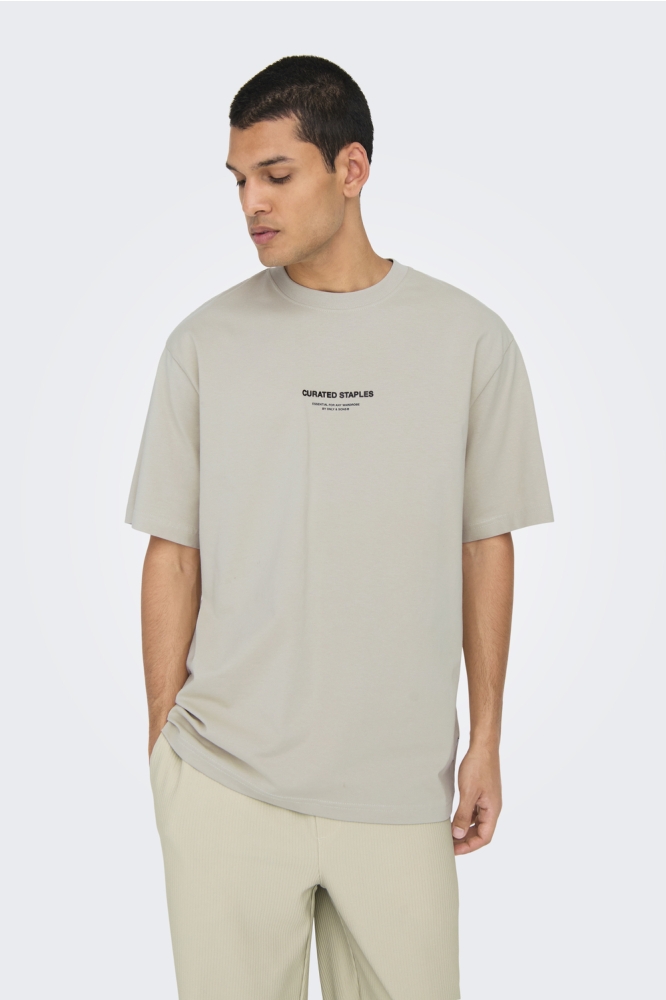 ONSCURATED RLX PRINT SS TEE 22030925 SILVER LINING